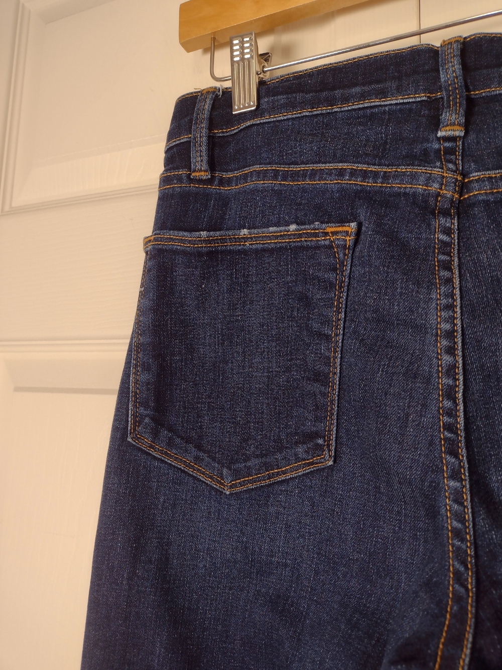 Frame Denim Le High Straight Jeans Snap Ankle Split Hem - Picture 10 of 16